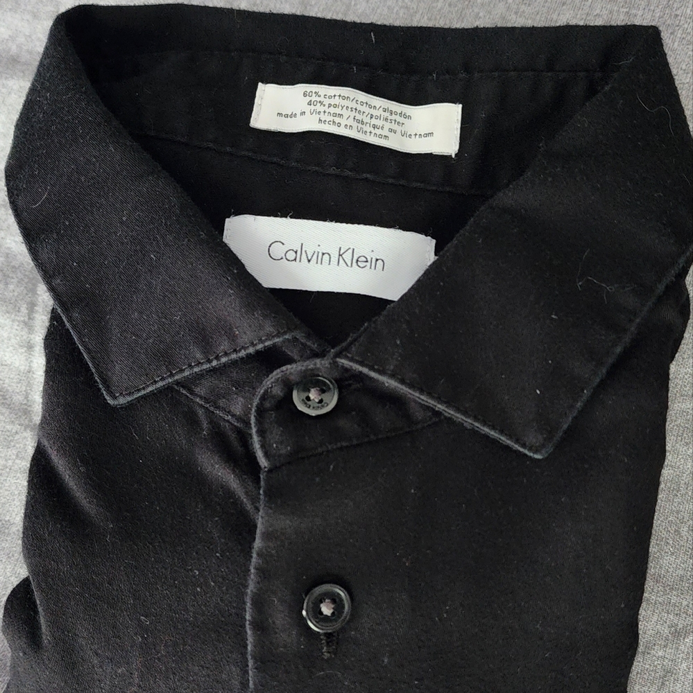 Black Calvin Klein Dress Shirt